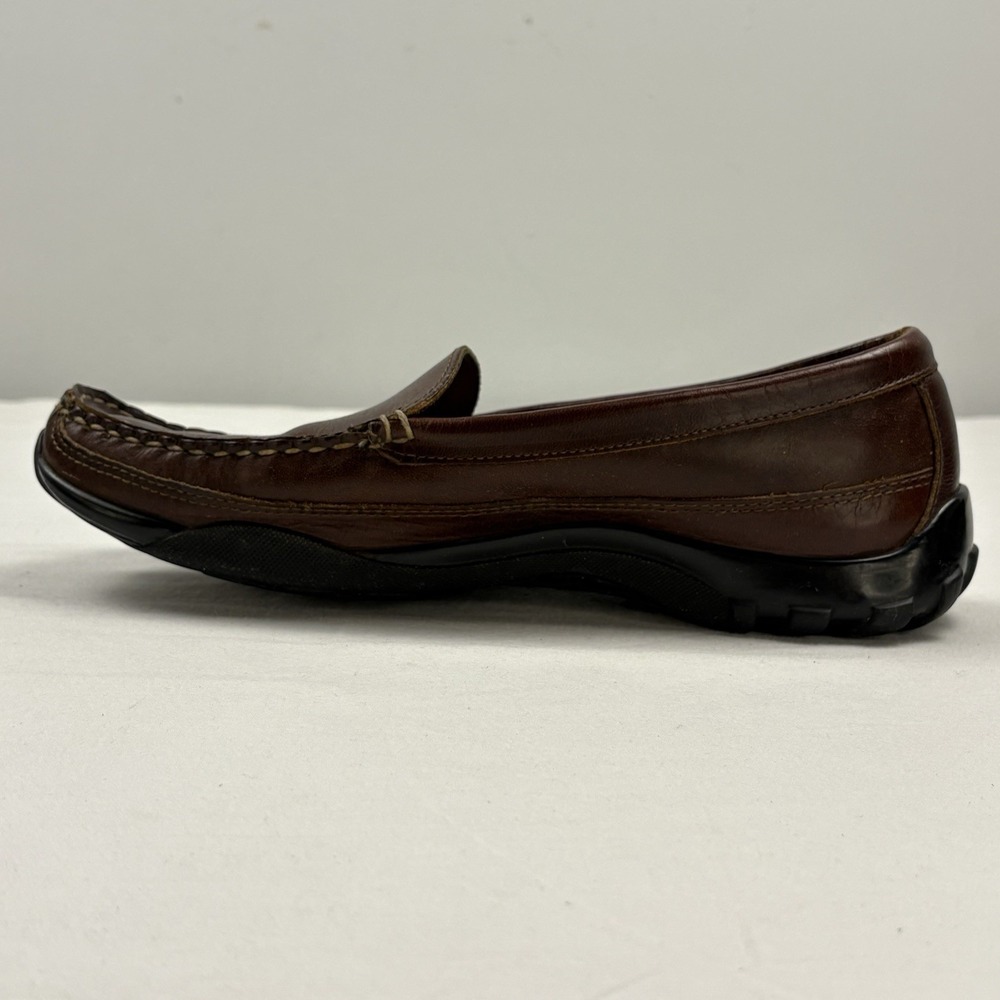 Allen Edmonds Boulder Dark Brown Leather Loafers Slip-On Driving Shoes 8D USA - Picture 5 of 14